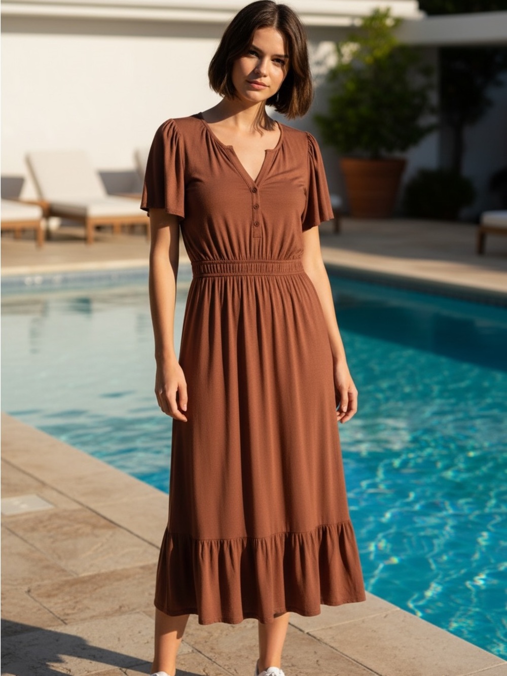 Ann Taylor LOFT maxi dress , Swiss dot ! Perfect for summer and fall ! Grab now